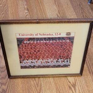 Autographed National Championship 🏆 95' Team Photo By Tom Osborne Autograph